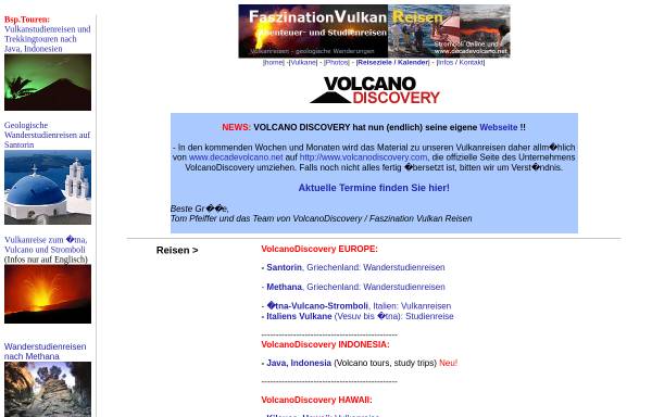 Vorschau von www.decadevolcano.net, Decadevolcano.net