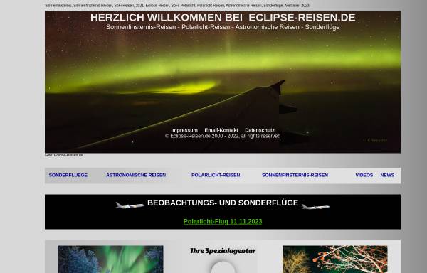 Vorschau von www.eclipse-reisen.de, Eclipse-Reisen.de