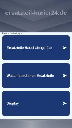 Vorschau der mobilen Webseite www.ersatzteil-kurier24.de, Ersatzteil-Kurier24