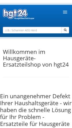 Vorschau der mobilen Webseite www.hgt24.de, Krupper, Iris