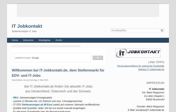 Vorschau von www.it-jobkontakt.de, IT-Jobkontakt