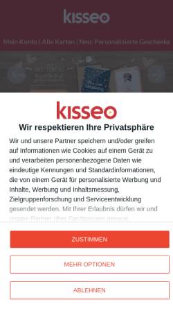 Vorschau der mobilen Webseite www.kisseo.de, Kisseo