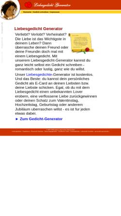 Vorschau der mobilen Webseite www.lovepoem.de, Liebesgedicht Generator
