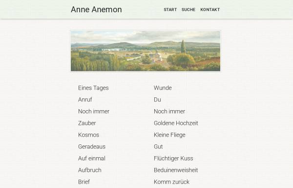 Vorschau von www.anneanemon.de, Anne Anemon