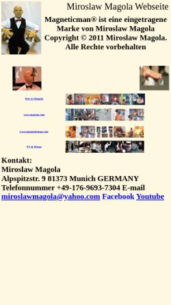 Vorschau der mobilen Webseite www.magola.de, Magola, Miroslaw