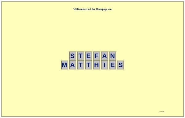 Matthies, Stefan