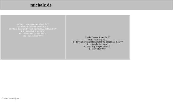 Vorschau von www.michalz.de, Michalz, Familie