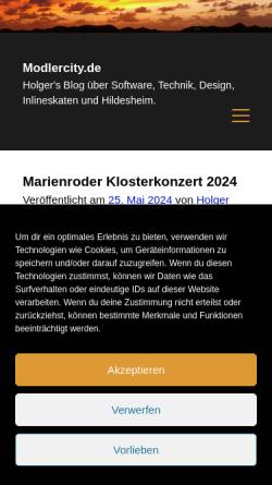 Vorschau der mobilen Webseite www.modlercity.de, Modler, Holger
