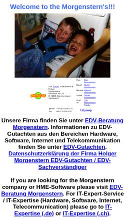Vorschau der mobilen Webseite www.morgenstern.info, Morgenstern, Familie