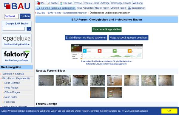 Vorschau von bau.net, Forum Ökologisches Bauen