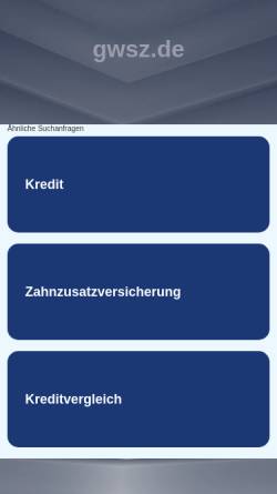 Vorschau der mobilen Webseite www.gwsz.de, Grafschafter Weinbergschneckenzucht
