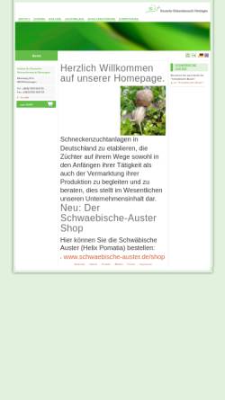 Vorschau der mobilen Webseite www.schneckenzucht.de, Institut für deutsche Schneckenzucht Nersingen 