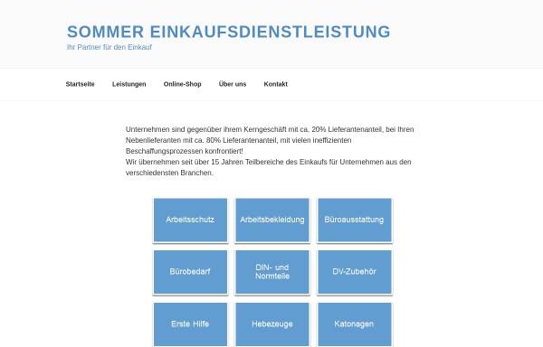 Vorschau von sommer-einkaufsdienstleistung.de, Joachim Sommer Einkaufsdienstleistungen - Einkaufsberatung e.K.