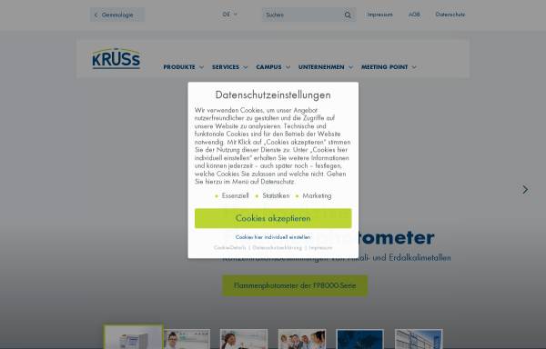 Vorschau von www.kruess.com, A. Krüss Optronic GmbH