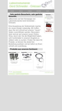 Vorschau der mobilen Webseite www.sg-18-8.de, Gerd Schneider - Laborinstrumente