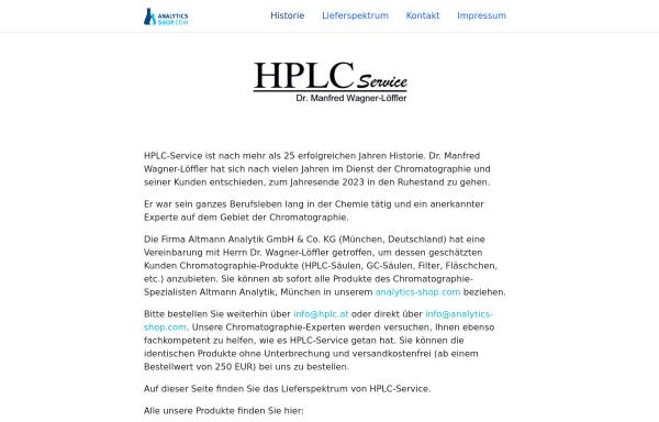 HPLC Service, Inh. Dr. Manfred Wagner-Löffler