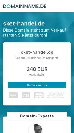 Vorschau der mobilen Webseite www.sket-handel.de, SKET Handel GmbH