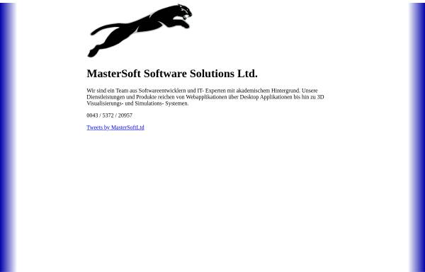 Vorschau von www.mastersoft.at, MasterSoft Software Solutions Ltd