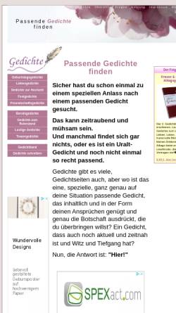 Vorschau der mobilen Webseite www.passende-gedichte-finden.de, Passende Gedichte finden