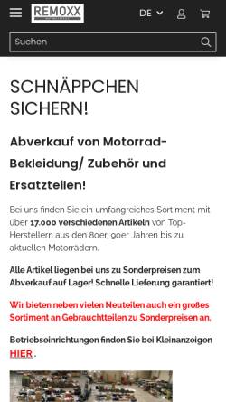 Vorschau der mobilen Webseite www.ztk.de, ZTK Erlebniswelt Motorrad GmbH