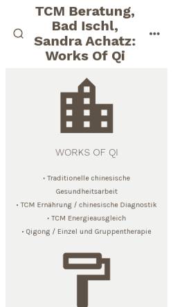 Vorschau der mobilen Webseite www.tcm-beratung.com, Works Of Qi
