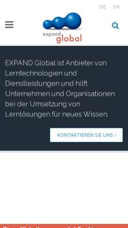 Vorschau der mobilen Webseite www.expand-global.de, Expand Global - Unternehmensberatung