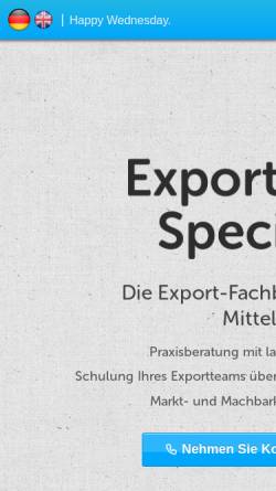Vorschau der mobilen Webseite www.exportspecialists.de, Export Specialists