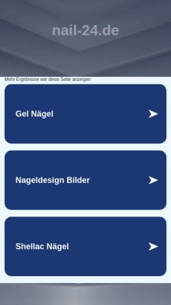 Vorschau der mobilen Webseite nail-24.de, Das Nagelstudio Norderstedt Cesars Secrets