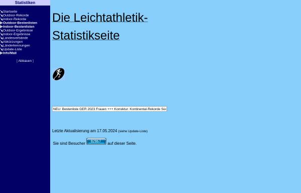 Vorschau von www.maik-richter.de, Leichtathletik Statistiken