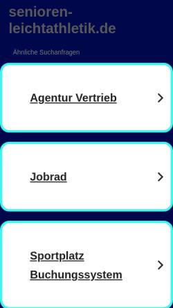 Vorschau der mobilen Webseite www.senioren-leichtathletik.de, Senioren Leichtathletik