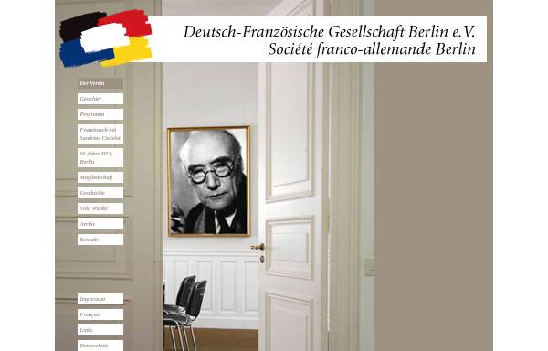 Vorschau von www.dfg-berlin.de, Deutsch-Französische Gesellschaft Berlin