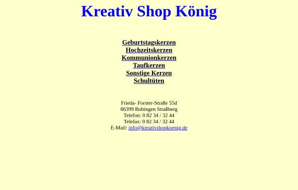 Vorschau von www.kreativshopkoenig.de, Kreativ Shop König.