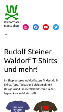 Vorschau der mobilen Webseite waldorfbazar.de, Waldorfbazar