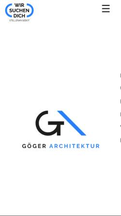 Vorschau der mobilen Webseite www.goegerarchitektur.de, Gögerarchitektur