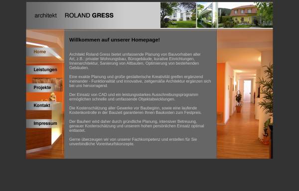 Vorschau von www.architekt-gress.de, Roland Gress, Architektenbüro