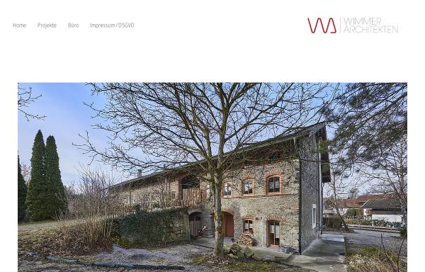 Vorschau von www.wimmer-architekten.de, Wimmer Architekten