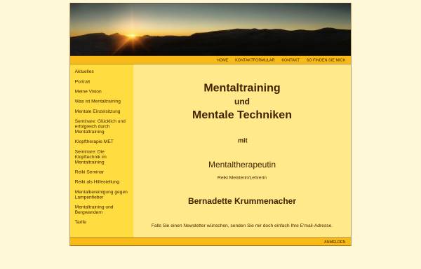 Vorschau von www.mentalgutdrauf.ch, Bernadette Krummenacher