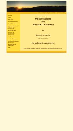 Vorschau der mobilen Webseite www.mentalgutdrauf.ch, Bernadette Krummenacher