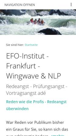 Vorschau der mobilen Webseite www.efo-institut.de, EFO-Institut