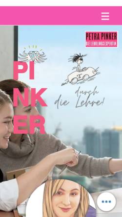 Vorschau der mobilen Webseite www.pinker.at, Mag. (FH) Petra Pinker - Personal Coaching & Training