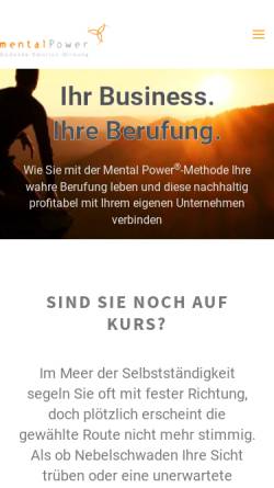 Vorschau der mobilen Webseite www.mentalpower.ch, MentalPower