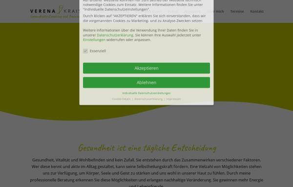 Vorschau von www.verenakrais.de, Verena Krais - GesundheitsCoaching und Training