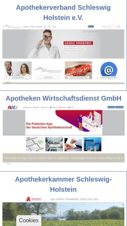 Vorschau der mobilen Webseite www.apotheke-sh.de, Apothekerverband Schleswig-Holstein e.V.