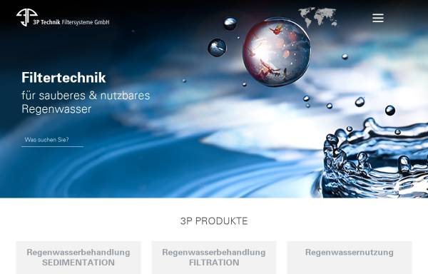 Vorschau von www.3ptechnik.de, 3P Technik Filtersysteme GmbH