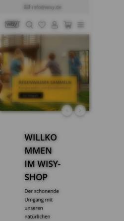 Vorschau der mobilen Webseite wisy-water.com, Wisy AG