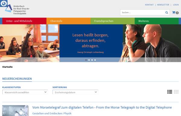 Vorschau von www.waldorfbuch.de, Pädagogische Forschungsstelle beim Bund der Freien Waldorfschulen
