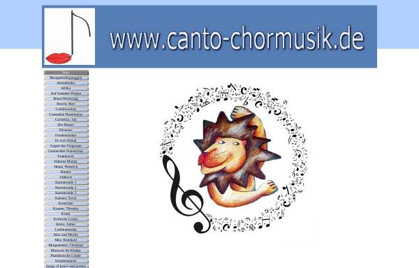 Vorschau von www.canto-chormusik.de, Canto-Chormusik