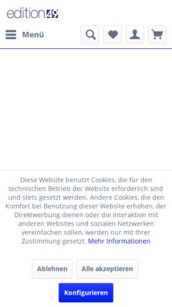 Vorschau der mobilen Webseite www.edition49.de, Edition 49