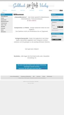 Vorschau der mobilen Webseite www.goldbachverlag.de, Goldbach Verlag
