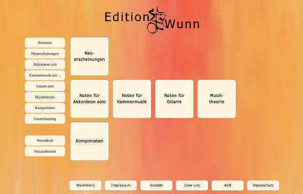 Vorschau von www.edition-wunn.de, Verlag Edition Wunn